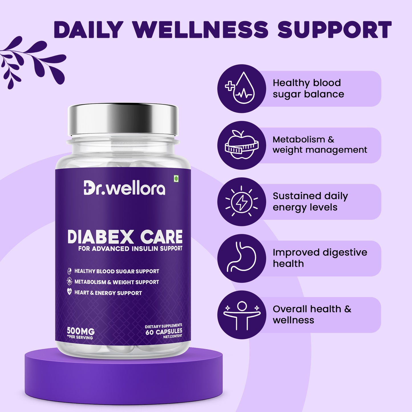 Diabex Capsules – Blood Sugar & Metabolism Support (60 Caps)