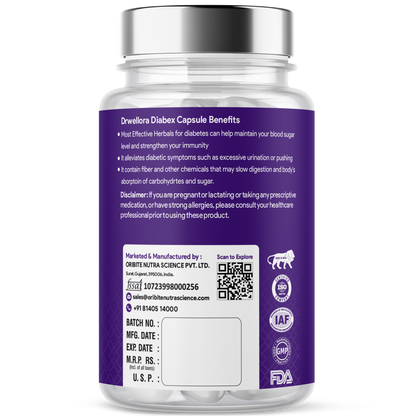 Diabex Capsules – Blood Sugar & Metabolism Support (60 Caps)