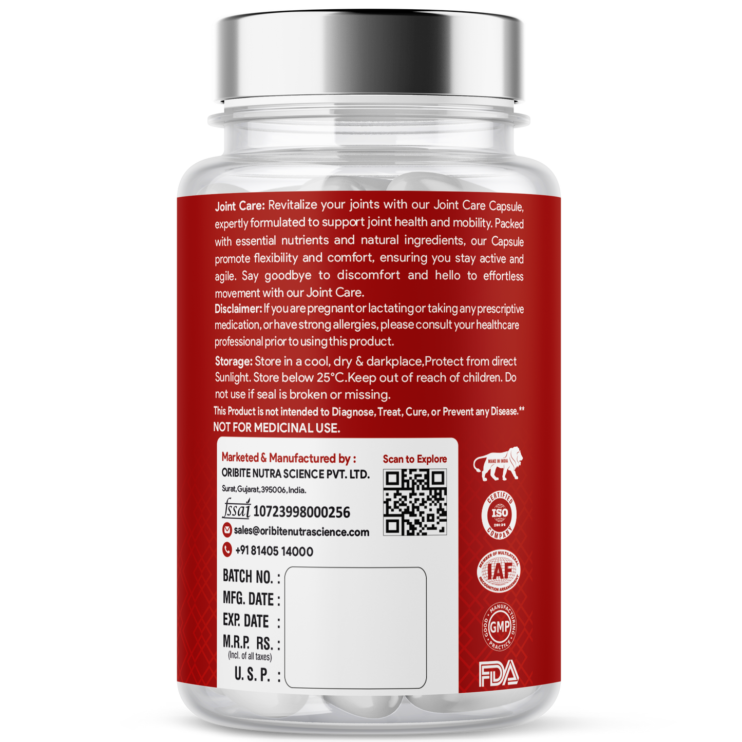 Joint Care Capsules – Mobility & Flexibility Support (60 Caps)