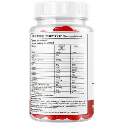 Kids Multivitamin Gummies with Vitamins & Minerals – Daily Nutrition Support for Growing Kids