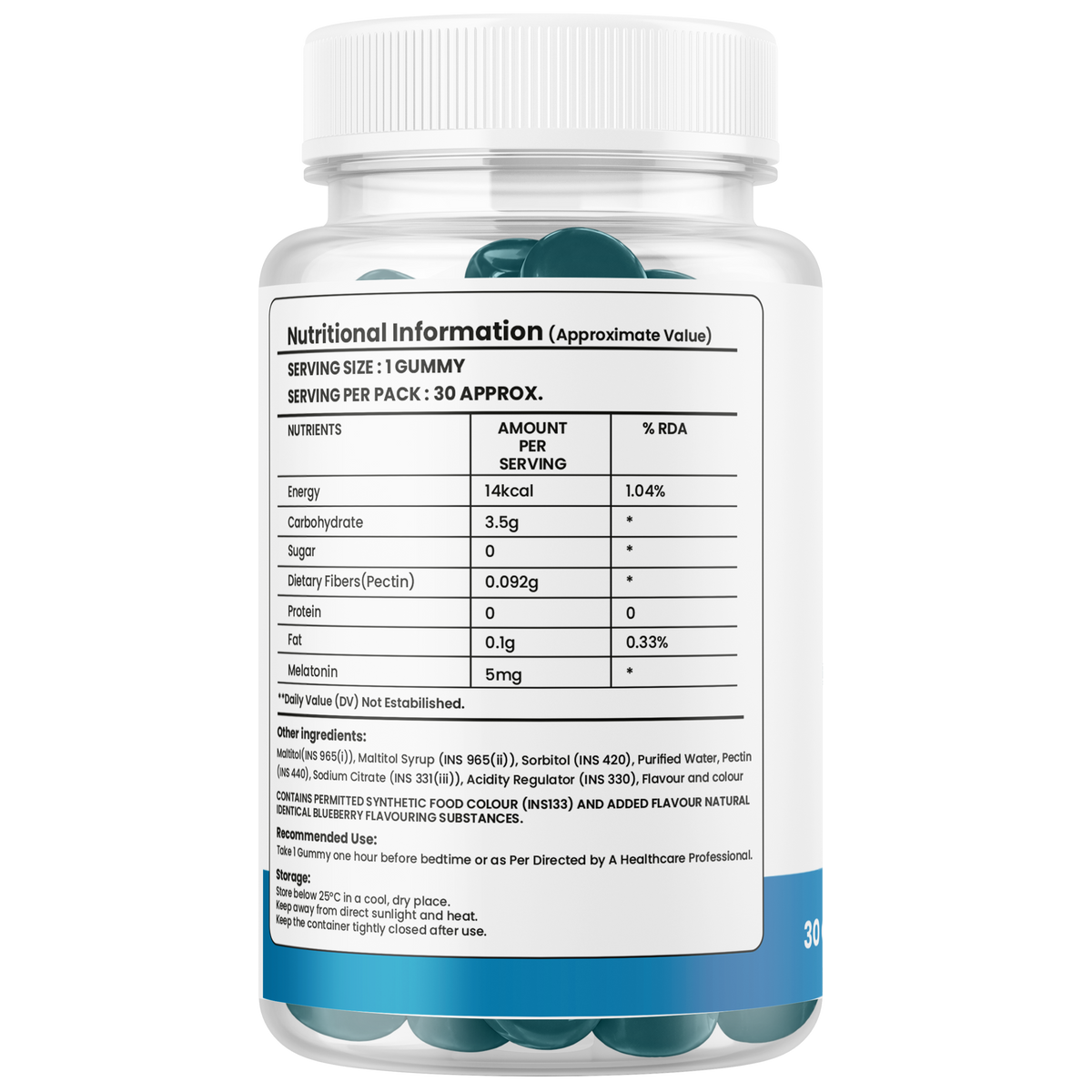 Melatonin Gummies 5mg – Sleep Support for Relaxation & Nighttime Wellness