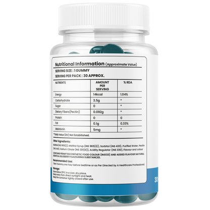 Melatonin Gummies 5mg – Sleep Support for Relaxation & Nighttime Wellness