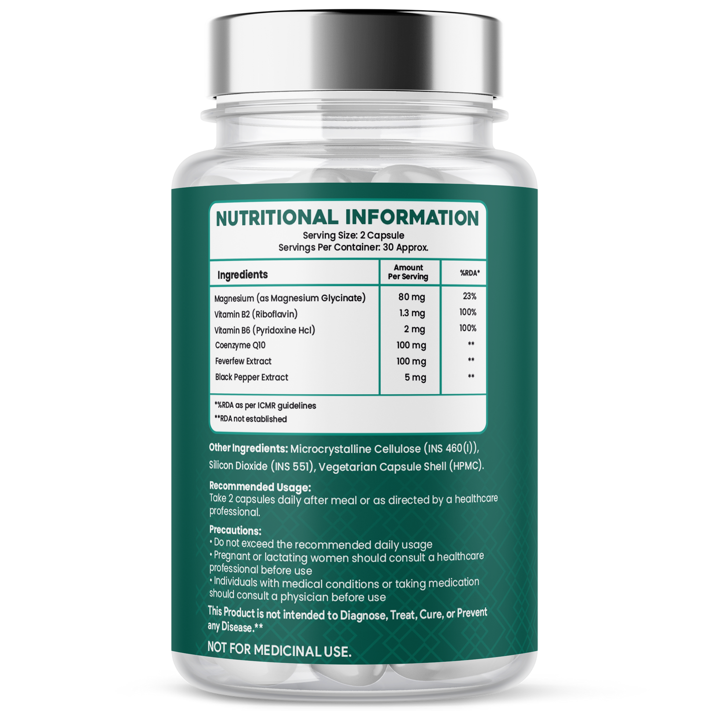 Migra Zen Capsules – Brain Health & Stress Relief (60 Caps)
