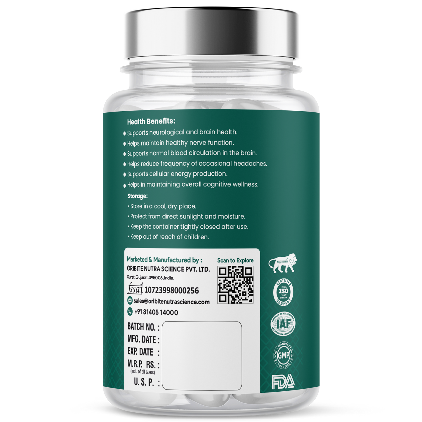 Migra Zen Capsules – Brain Health & Stress Relief (60 Caps)
