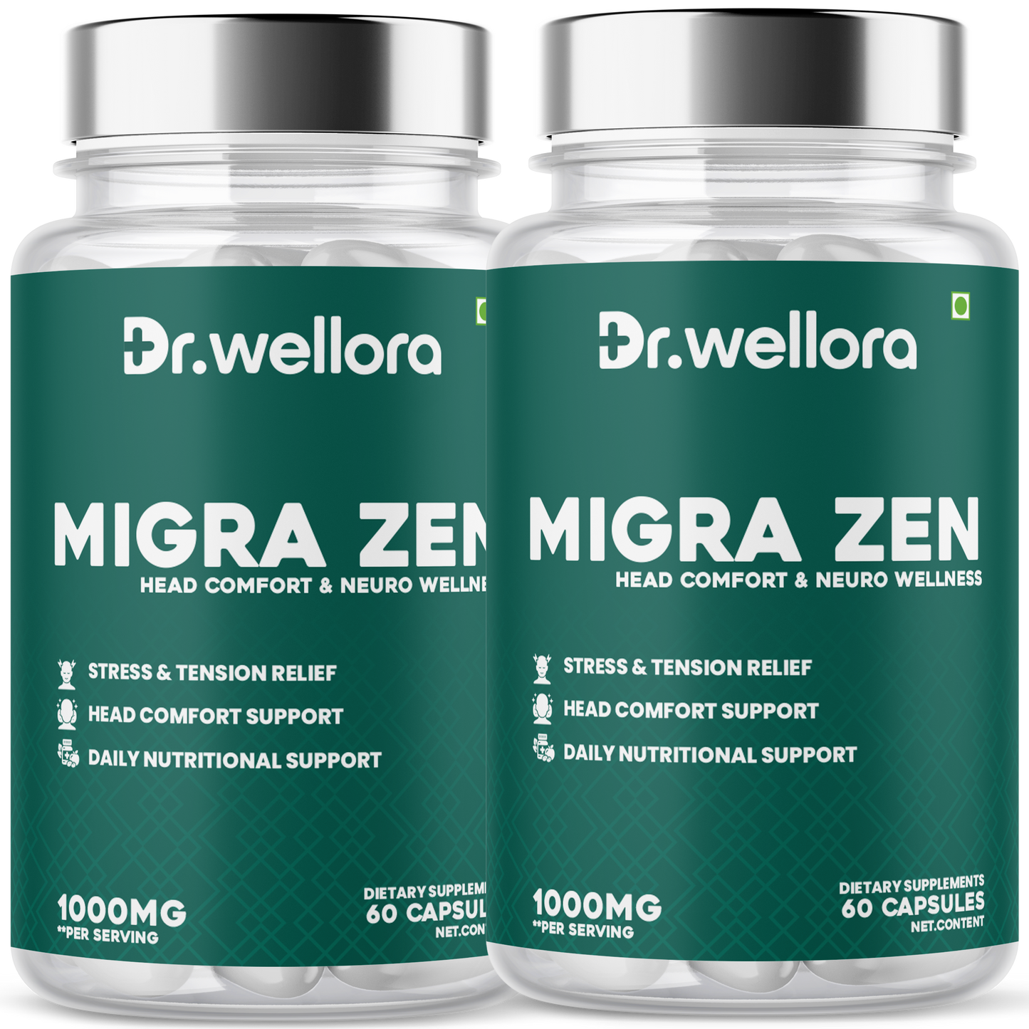 Migra Zen Capsules – Brain Health & Stress Relief (60 Caps)