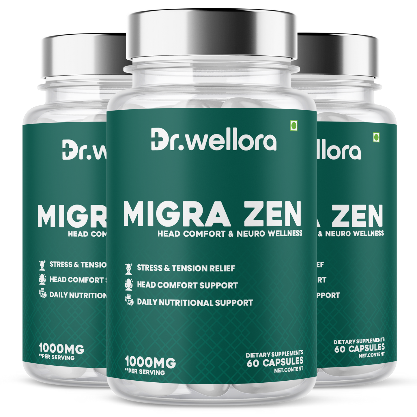 Migra Zen Capsules – Brain Health & Stress Relief (60 Caps)