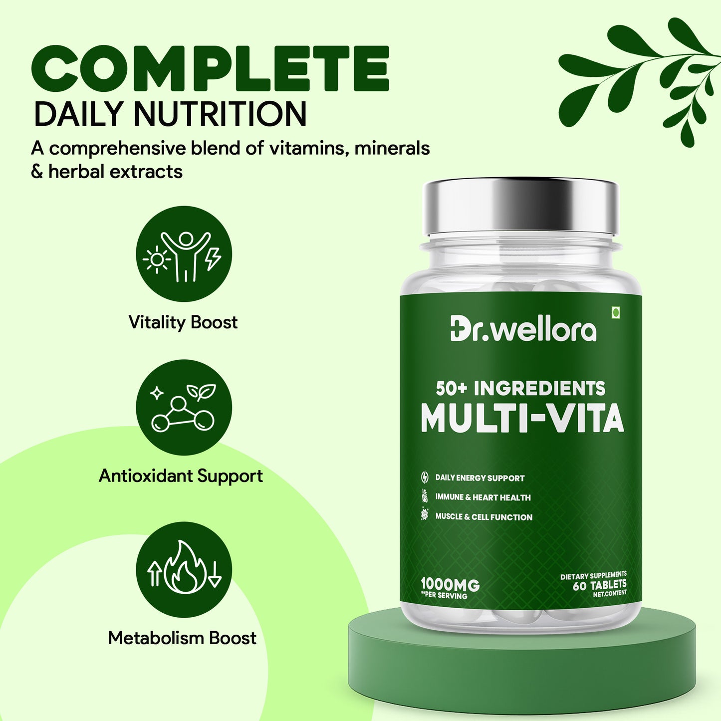 Multi-Vita Tablets – Energy & Immunity Support (60 Tabs)