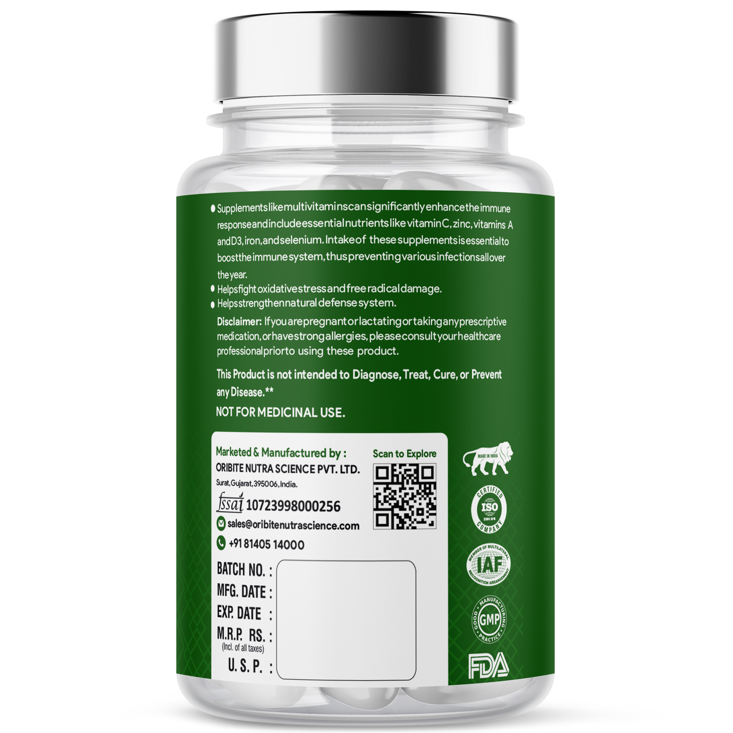 Multi-Vita Tablets – Energy & Immunity Support (60 Tabs)