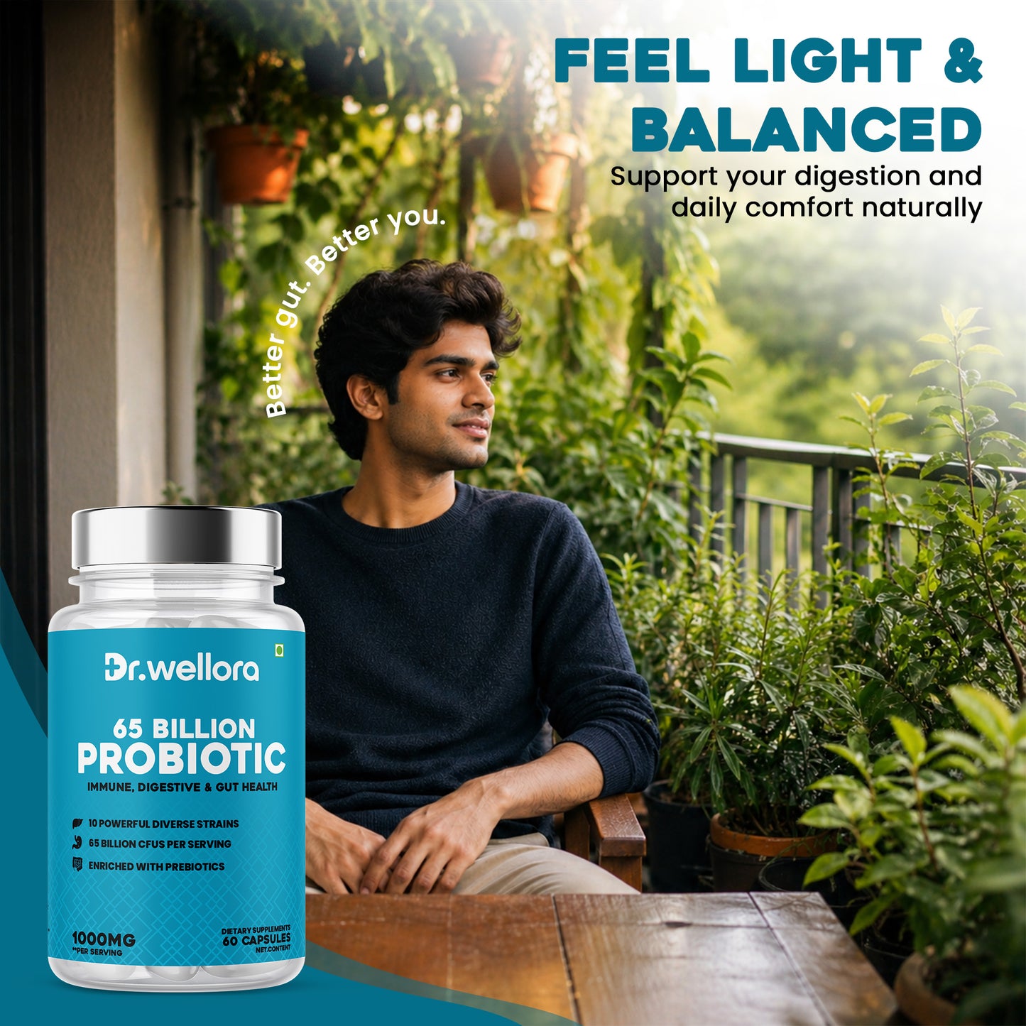 Probiotic 65 Billion Capsules – Gut Health & Immunity (60 Caps)