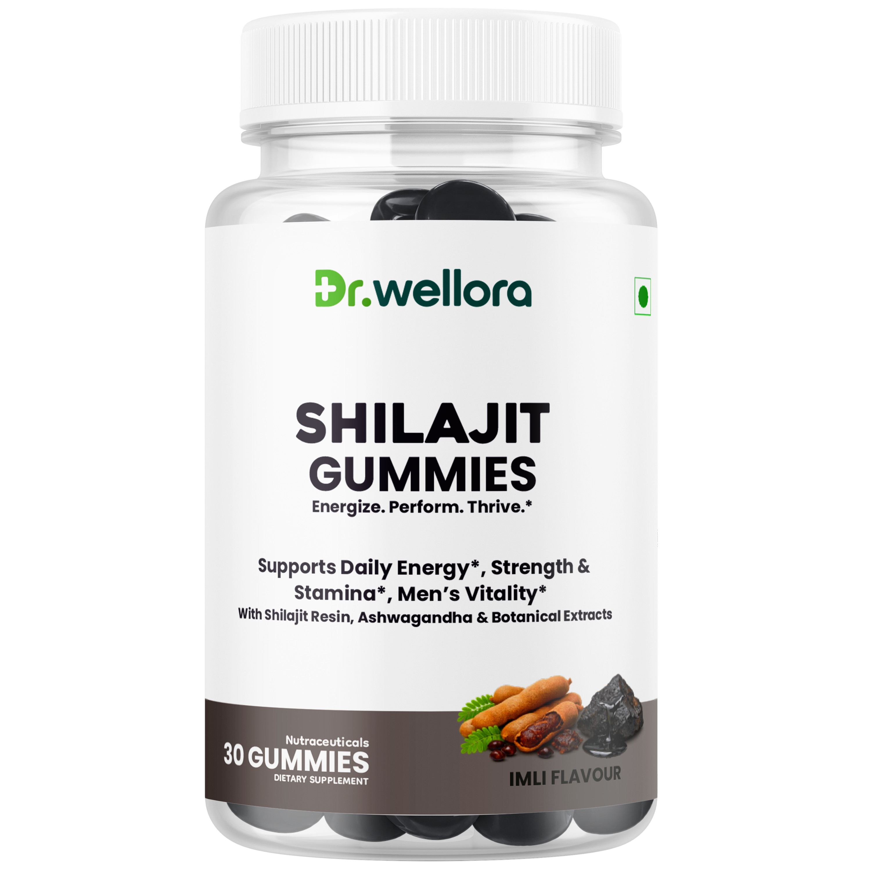 Shilajit Gummies with Ashwagandha & Botanical Extracts – Energy, Strength & Men’s Wellness Support