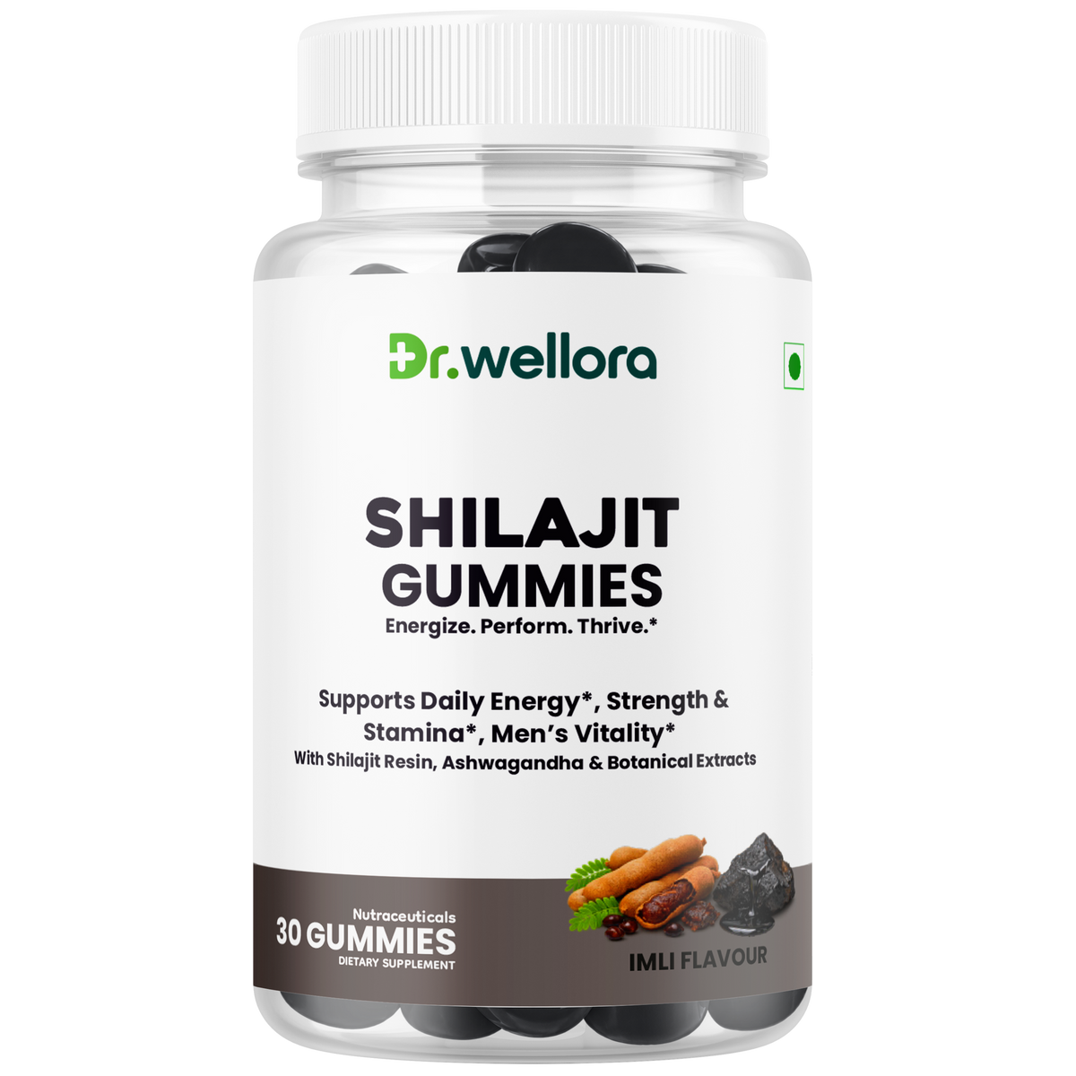 Shilajit Gummies with Ashwagandha & Botanical Extracts – Energy, Strength & Men’s Wellness Support