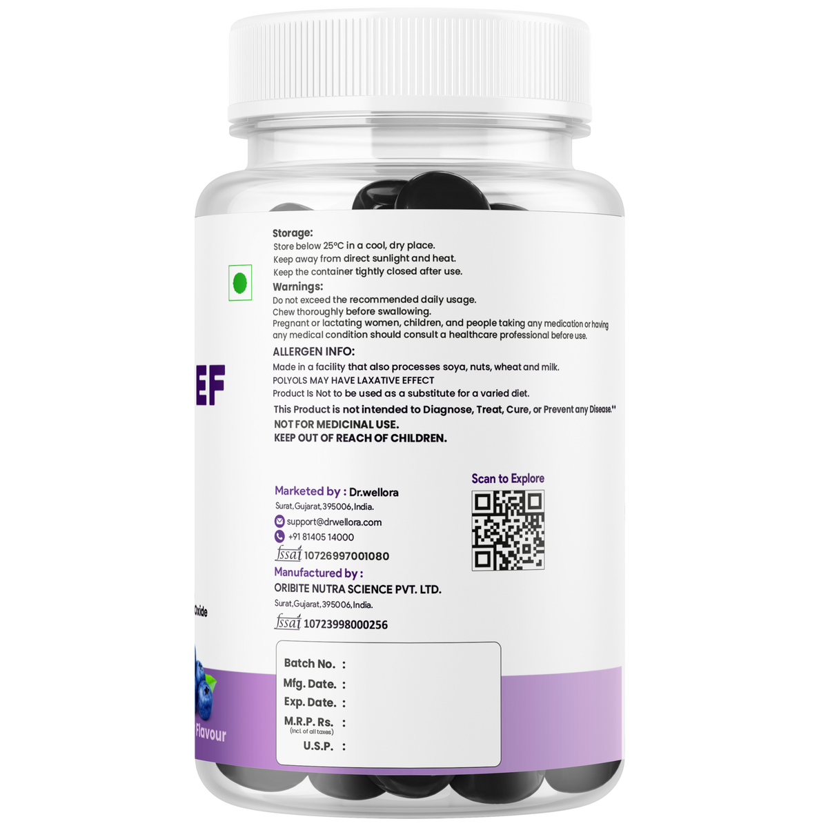 Stress Relief Gummies with Melatonin & Ashwagandha – Sleep & Relaxation Support
